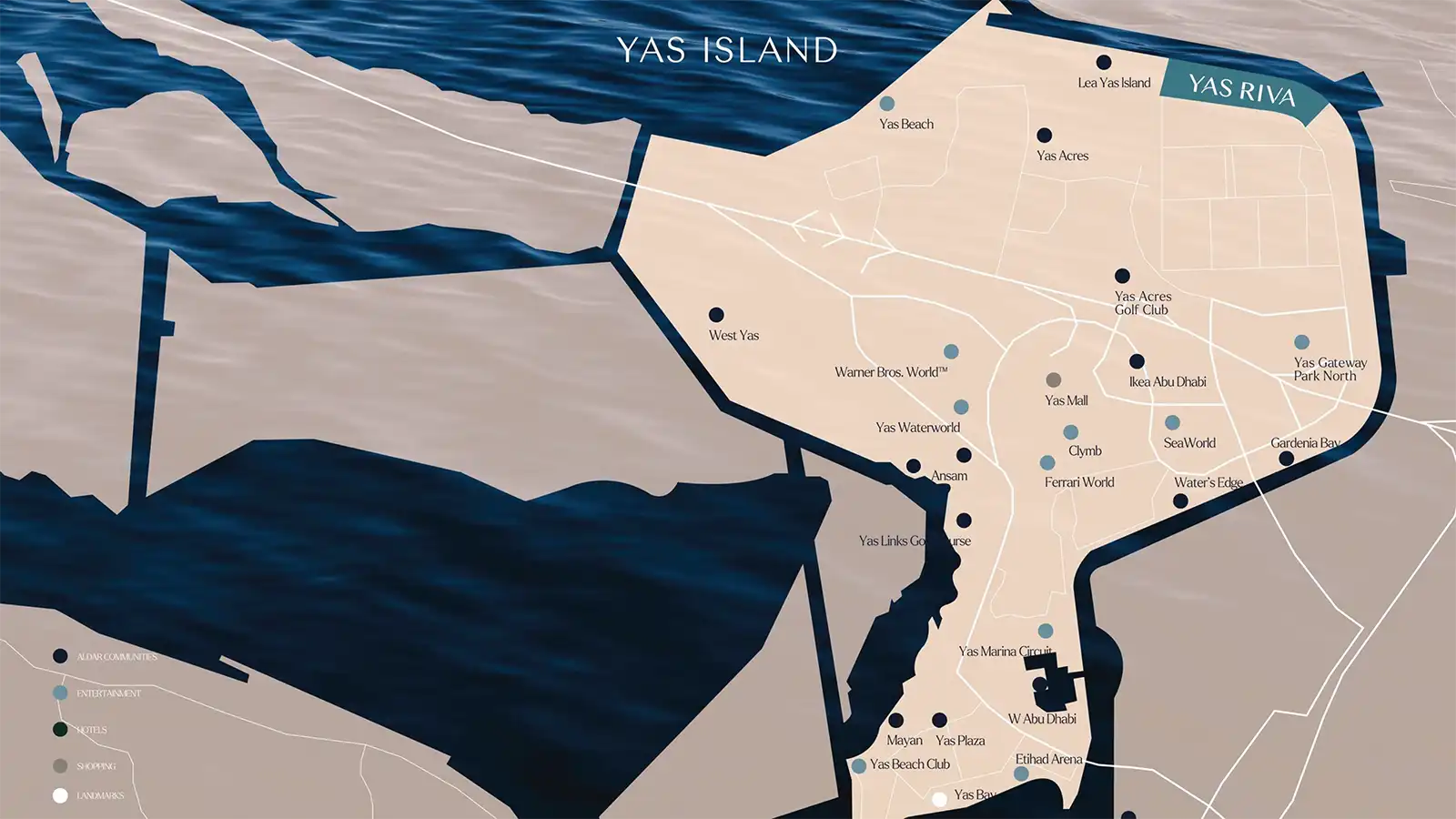 Sunset Bay Dubai Islands Location Map